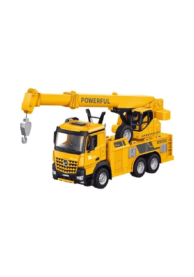 Uzaktan Kumandalı Sesli Işıklı Uzayan Vinç Kamyon 38 Cm Sarı