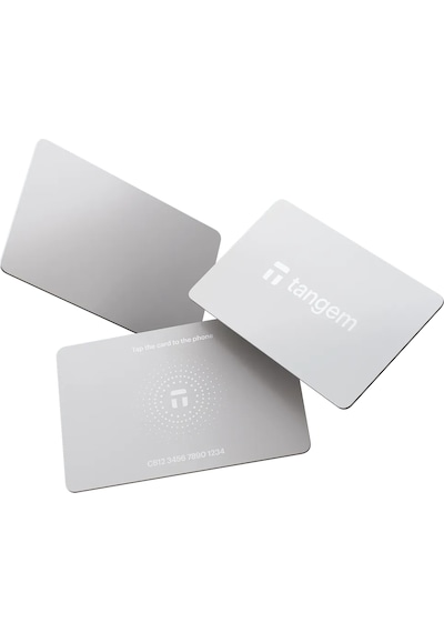 Tangem Wallet Beyaz Stealth Edition Kripto Para Cüzdanı Nfc-soğuk Cüzdan 3'lü Paket - White