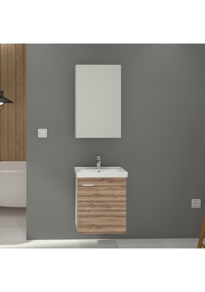 Denko Terra 50 Cm Mdf Sakramento Banyo Dolabı Alt Modül Ve Lavabo Çok Renkli Denko Terra 50 Cm Mdf Sakramento Banyo Dolabı Alt Modül Ve Lavabo Çok Renkli