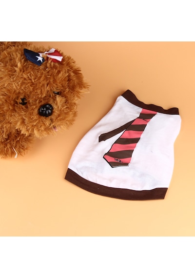 Köpek İçin Kravat Pet Kıyafet Sweat Tshirt