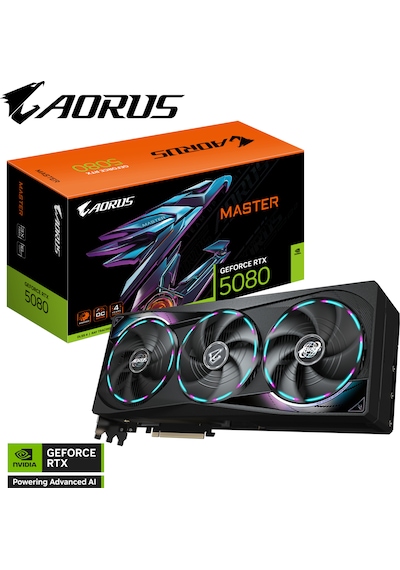 Gıgabyte Aorus Geforce Rtx5080 Master 16gb Ekran Kartı