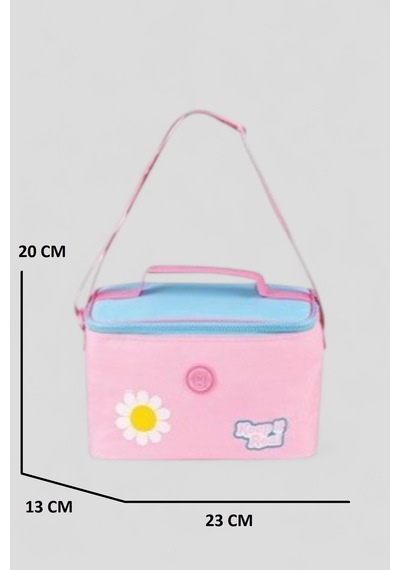 Muggle 2214 İthal Ürün Üst Kalite Unisex Çocuk Üçlü Set İlkokul Sırt Çantası Pembe