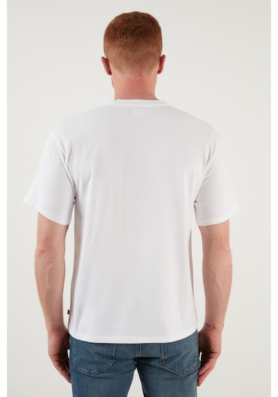 Levi's Relaxed Fit Bisiklet Yaka % 100 Pamuk T Shirt Erkek T Shirt A0637-5418 Beyaz