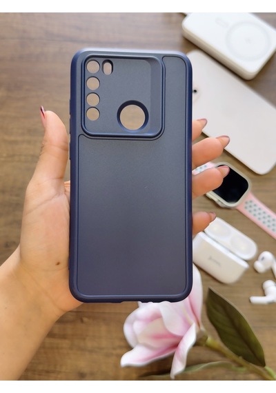 Redmi Note 8 Uyumlu Kamera Korumalı Darbeye Dayanıklı Renk Atmayan Keep Silikon Kılıf Lacivert