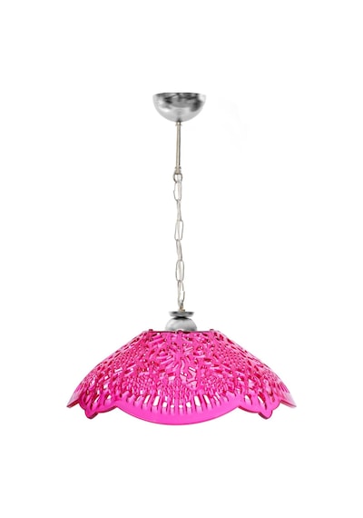 Pembe Akrilik Avize Modern Dekoratif Aydınlatma 35x35x12 Cm Pembe