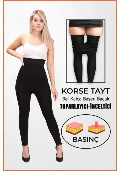 Norcia Sports Toparlayıcı Korse Tayt Siyah - 588381018 Siyah - 588381018 siyah