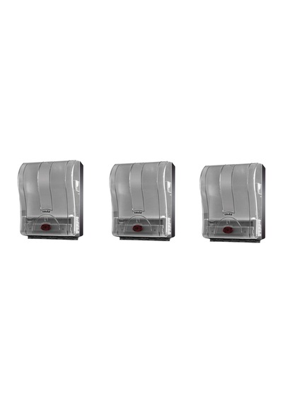 Palex 3491-2 21 Cm Otomatik Havlu Dispenseri Füme 3 Adet Füme