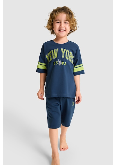 U.s. Polo Assn. Erkek Çocuk Koyu İndigo Pijama Takım 50326860-vr089