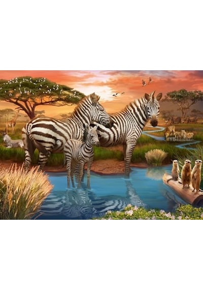 500p Puzzle Zebralar