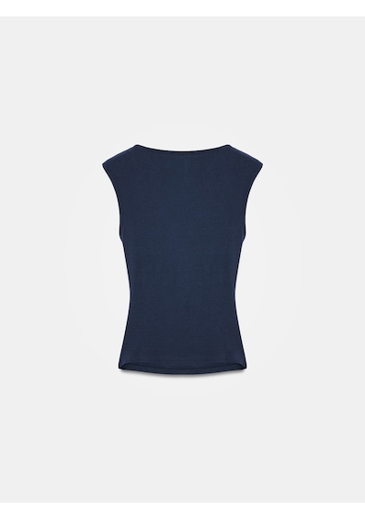 Dilvin 21222 V Yaka Basic Top-k.lacivert