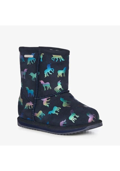 Emu Australia Emu Australia Rainbow Unicorn Brumby Unisex Çocuk Lacivert Bot Mıd Lacivert