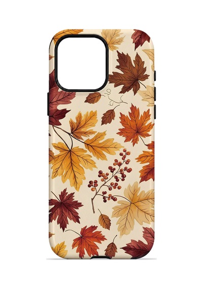 Velvoria Valestra Sonbahar Yaprakları Apple iPhone Uyumlu 15 Pro Darbe Korumalı Kılıf Valestra Select - Sonbahar Yaprakları