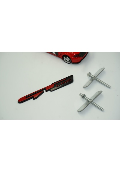 Dk Kia Gt Line Ön Panjur Vidalı 3d Kırmızı Siyah Metal Logo