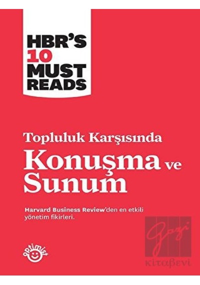 Konuşma ve Sunum - Topluluk Karşısında - Harvard Business Review Press - Optimist