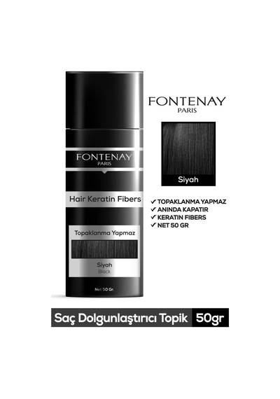 Fontenay Topik Keratin Fıbers Siyah