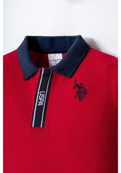 U.s. Polo Assn. Erkek Bebek Kırmızı Şort Takım 5274-50022 Kırmızı