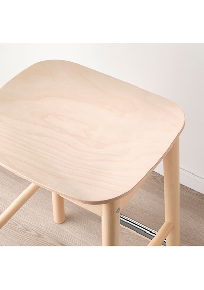 Rönnınge Bar Taburesi, Huş, 63 Cm Naturel 1 Adet