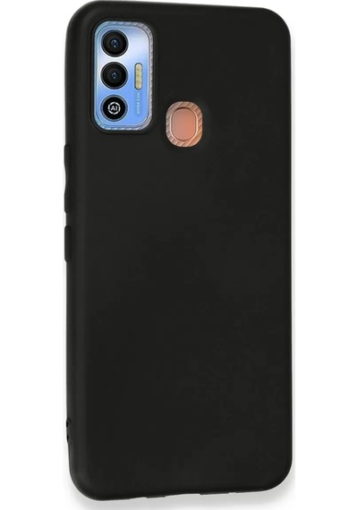 Newface Tecno Spark 7t Kılıf First Silikon - Siyah