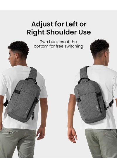 Erkekler İçin Sling/crossbody Çanta, 11 14 İnç Laptop, İpad Ve Nintendo Switch 2 Uyumlu, Suya Dayanıklı, Göğüs/omuz Ve Günlük/outdoor Sırt Çantası