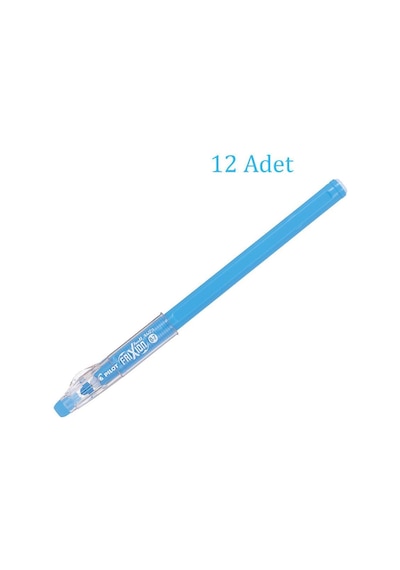 Pilot Frixion Ball Stick Roller Silinebilir Jel Kalem 0.7 mm Turkuaz F16-LB 12 Adet