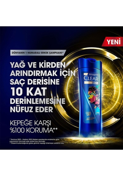 350 Ml Men Şampuan Cr7 Kepeğe Karşı X3 Adet