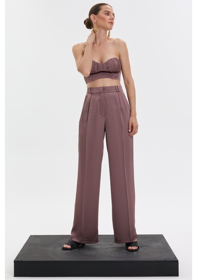 Rebellion Rose Chose Pants Kahverengi