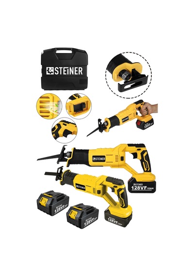 Steiner 128 Vf 10 Ah Kömürsüz Motor Akülü Tilki Kuyruğu Sarı