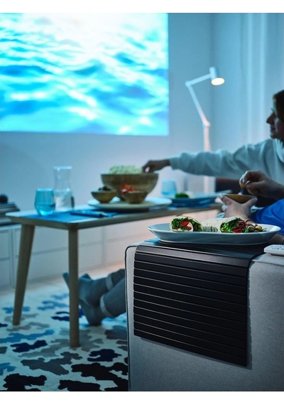 Ikea Siyah Konforlu Kanepe - Kolçak Tepsisi