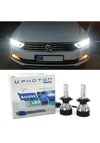 Vw Passat B8 Led Xenon Uzun Far Ampulü H9 Access Yeni Seri Beyaz