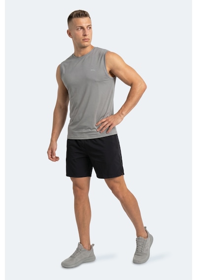 Slazenger Herofıt Erkek Kolsuz Gri Atlet