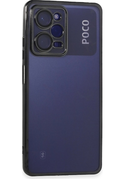 Newface Xiaomi Poco X5 Pro 5g Kılıf Razer Lensli Silikon Semeglbl - 25 - Siyah Sıyah