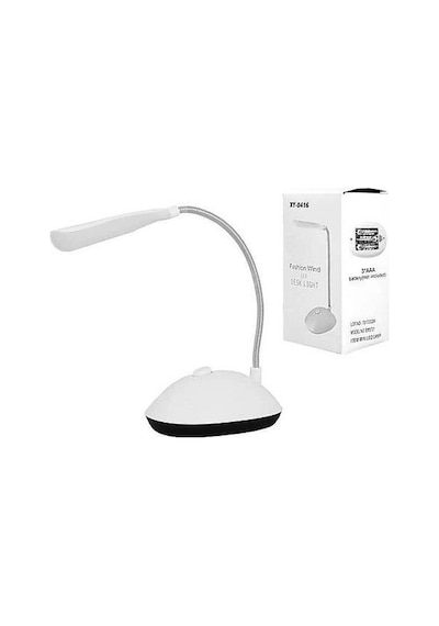 Masa Lambası Spiral Led Kitap Okuma Işığı Pilli Model Led Lamba Açık Mavi