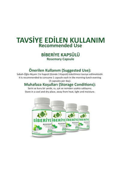 Gökçek Şifa Biberiye Kapsül Rosemary Capsule