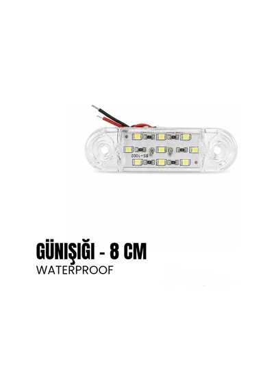 Shuıvan Merdiven Lambası 8cm Led Aydınlatma 9 Led 12v - Günışığı-1996