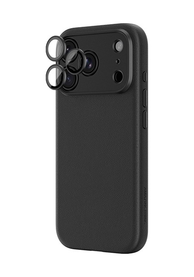 İphone 18 Pro Kılıf M-safe Özellikli Airbag Tasarımlı Amazingthing Glamour Slens Serisi Kapak Siyah
