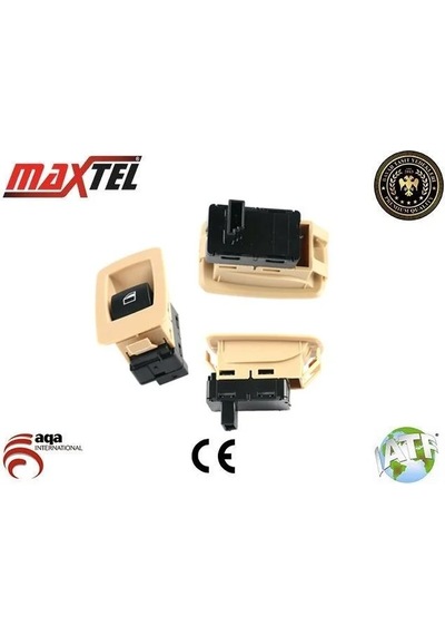 Cam Kaldırma Anahtarı Bmw 3 Seri E53-e70-e71-e87-e89-e90-e91-e92 Sağ Bej 61316945876 1