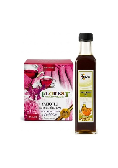 Yakıotlu Karışım Bitki Çayı 90 G + Niola Soğuk Sıkım Kabak Çekirdeği Yağı 250 Ml Set - 926907688