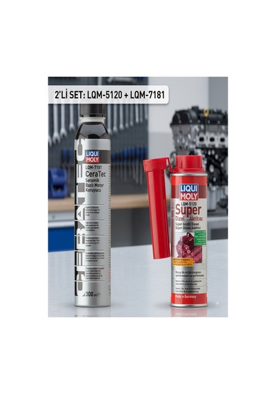 Lqm-7181 Ceratec Seramik Motor Koruyucu Lqm-5120 Süper Dizel Yakıt Katkısı Seti