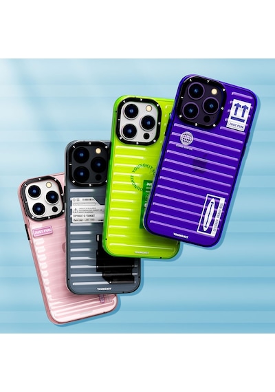 Apple Uyumlu iPhone 14 Pro Kılıf Şeffaf Renkli Tasarım Youngkit Fluorite Serisi