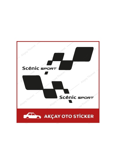 Renault Scenic Sticker Scenic Sticker Renault Araba Sticker