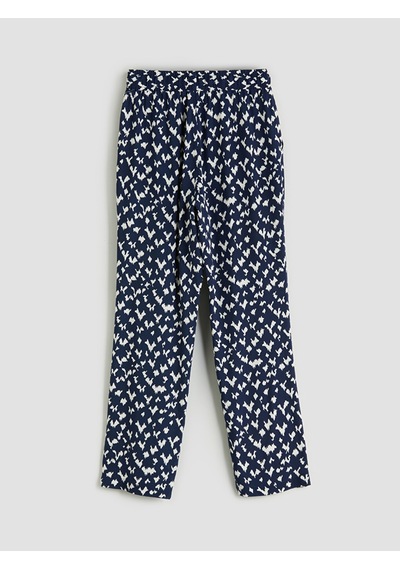 Lcw Comfort Lacivert Beli Lastikli Havuç Kesim Kadın Pantolon