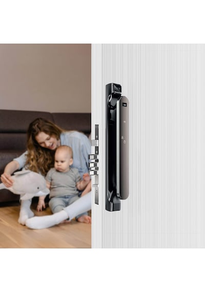 Emaks Prime Akıllı Kilit GALAXY20 Ultra, Yüz Tanıma, Wifi, Süreli Şifre, Kart, Parmak İzi -