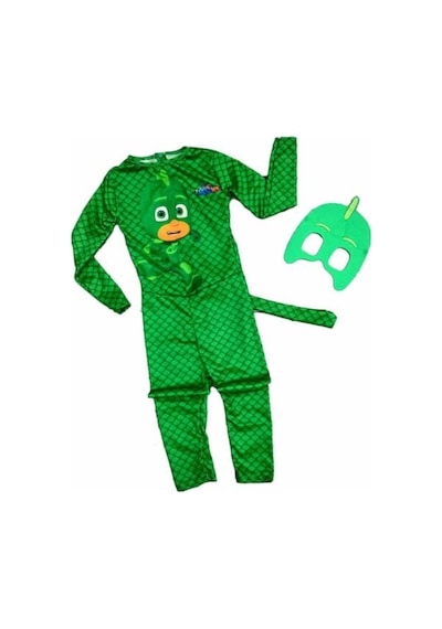 Masho Kids Kertenkele Çocuk Kostümü - Pijamaskeliler Kostümü - Gekko Kostümü
