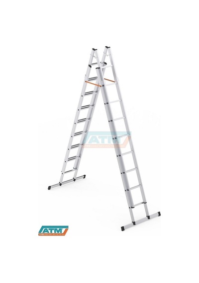 3*4=12+2=14 MT 65X25 ÇİFT SÜRGÜLÜ MERDİVEN