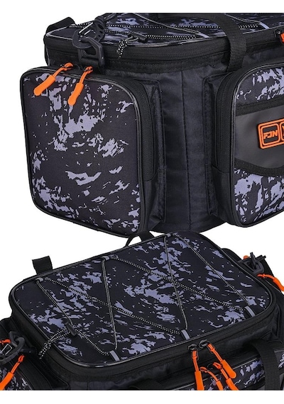 Fujin Yeni Black Camo Helper Bag Balıkçı Çantası 31x20x20cm