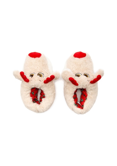 Twigy Betty Kadın Hayvanlı Panduf Bej 36/41 EE0531 Bej