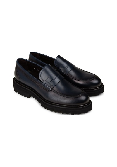Deery Erkek Hakiki Deri Lacivert Loafer Ayakkabı - F6528mlcvp01 Lacivert