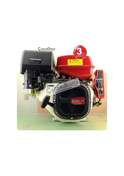 Goldmoto Gm440E Benzinli Motor 15 Hp Marşlı Krank Mili Kamalı