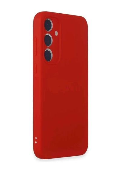 Samsung Galaxy Uyumlu   A55 5g Kılıf First Silikon - Kırmızı