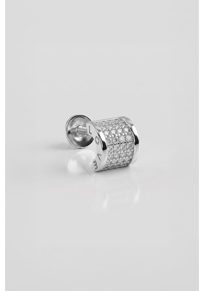 Stella 18 Ayar Beyaz Altın Kaplama Gümüş Tragus-helix Piercing
